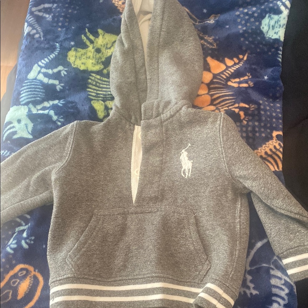 Gray Kids Hoodie by Polo by Ralph Lauren
